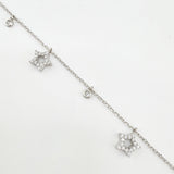 Pulso Aro Seguido Estrellas 3.05gr / 7 1/2 in / 1.2mm Oro Blanco +4 18K ©