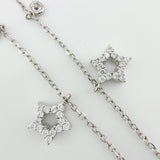 Pulso Aro Seguido Estrellas 3.05gr / 7 1/2 in / 1.2mm Oro Blanco +4 18K ©