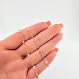 Cadena Aro Seguido Burbujas 3.7gr / 15 3/4 in / 3.8mm Oro Amarillo +4 18K ©