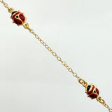 Pulso Aro Seguido Mariquita 1.95gr / 6 1/2 in / 1.5mm Oro Amarillo +4 18K*