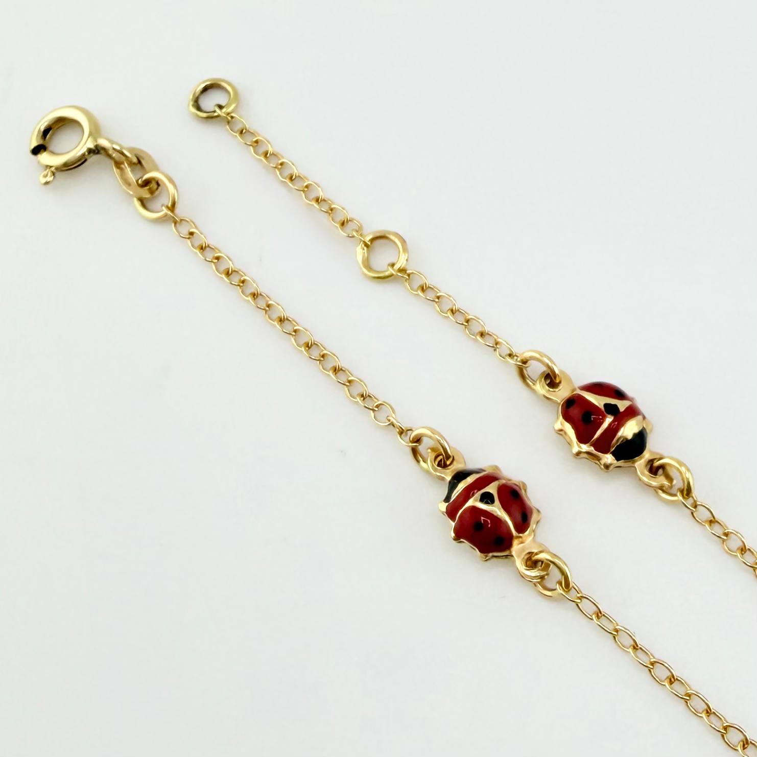 Pulso Aro Seguido Mariquita 1.95gr / 6 1/2 in / 1.5mm Oro Amarillo +4 18K*