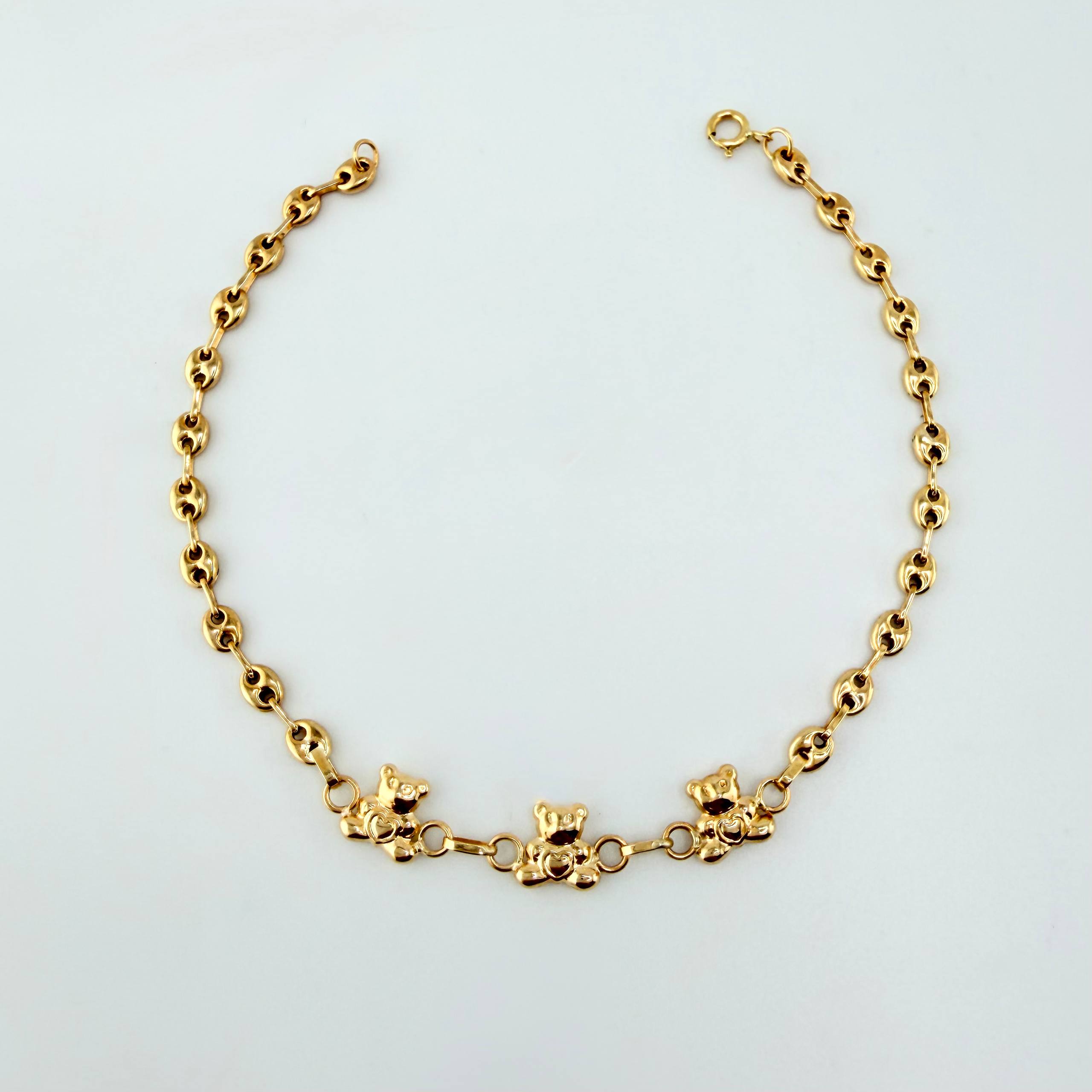 Pulso GC Osos 2.3gr / 7 in / 3mm Oro Amarillo 18K