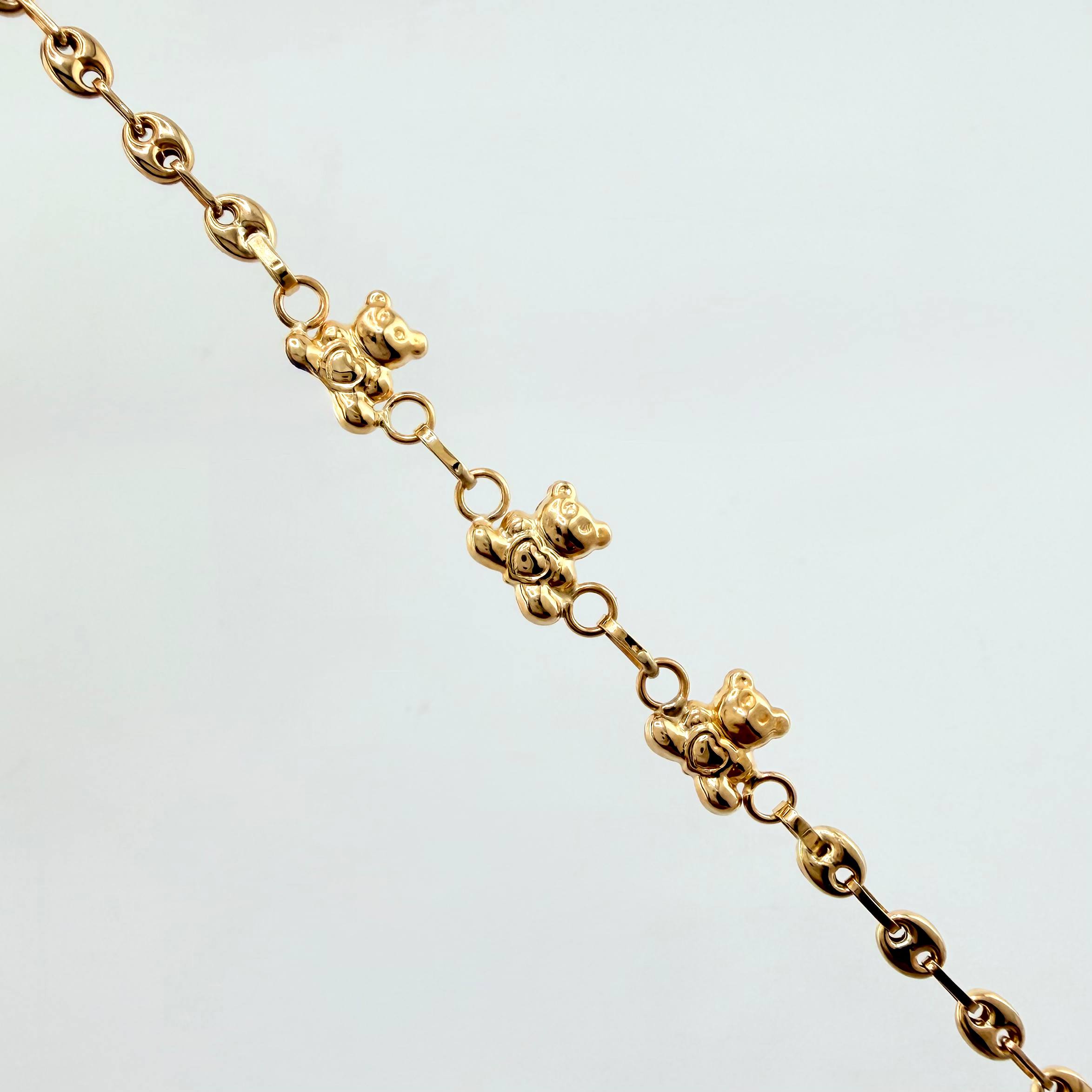 Pulso GC Osos 2.1gr / 6 3/4 in / 3mm Oro Amarillo 18K