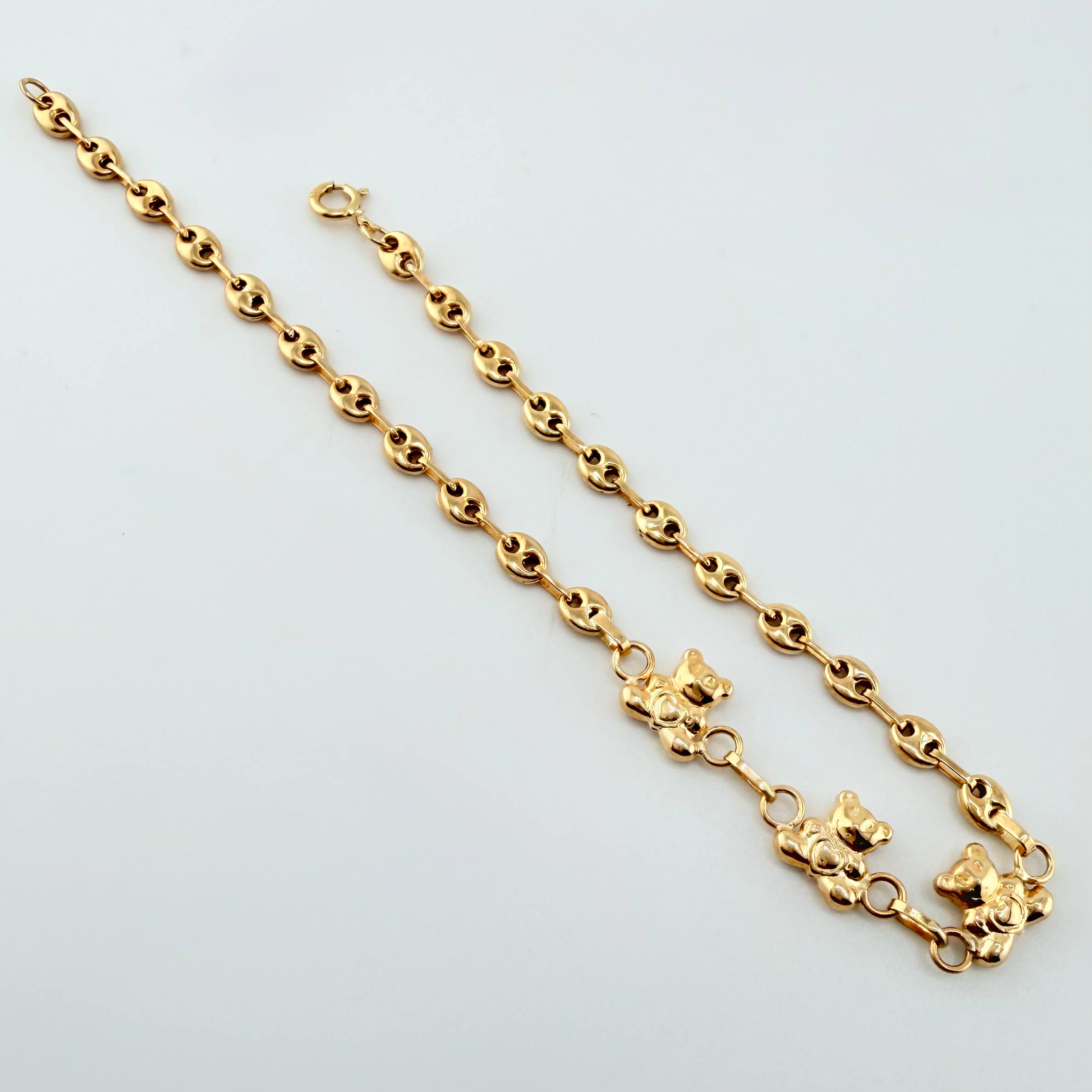 Pulso GC Osos 2.3gr / 7 in / 3mm Oro Amarillo 18K