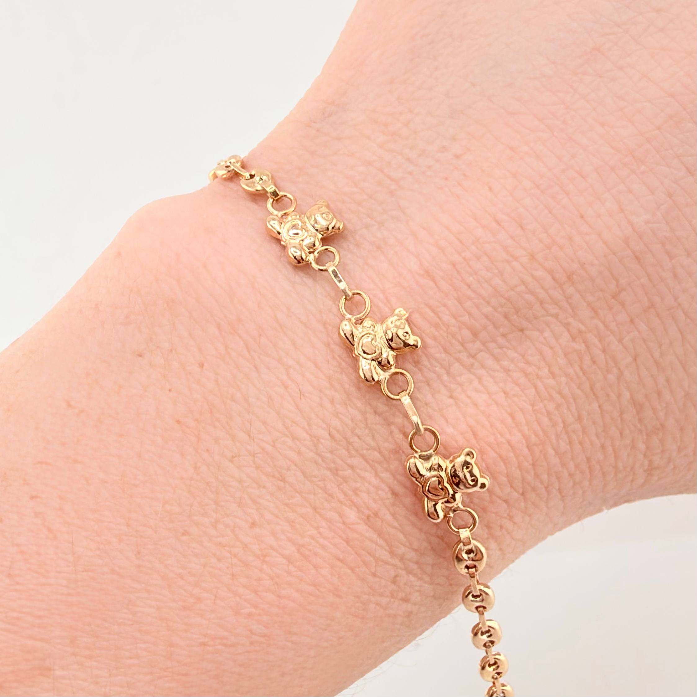 Pulso GC Osos 2.3gr / 7 in / 3mm Oro Amarillo 18K