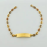 Pulso GC Placa Rectangular 2.65gr / 7 in / 4mm Tres Oros 18K