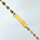 Pulso GC Placa Rectangular 2.65gr / 7 in / 4mm Tres Oros 18K