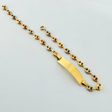 Pulso GC Placa Rectangular 2.65gr / 7 in / 4mm Tres Oros 18K