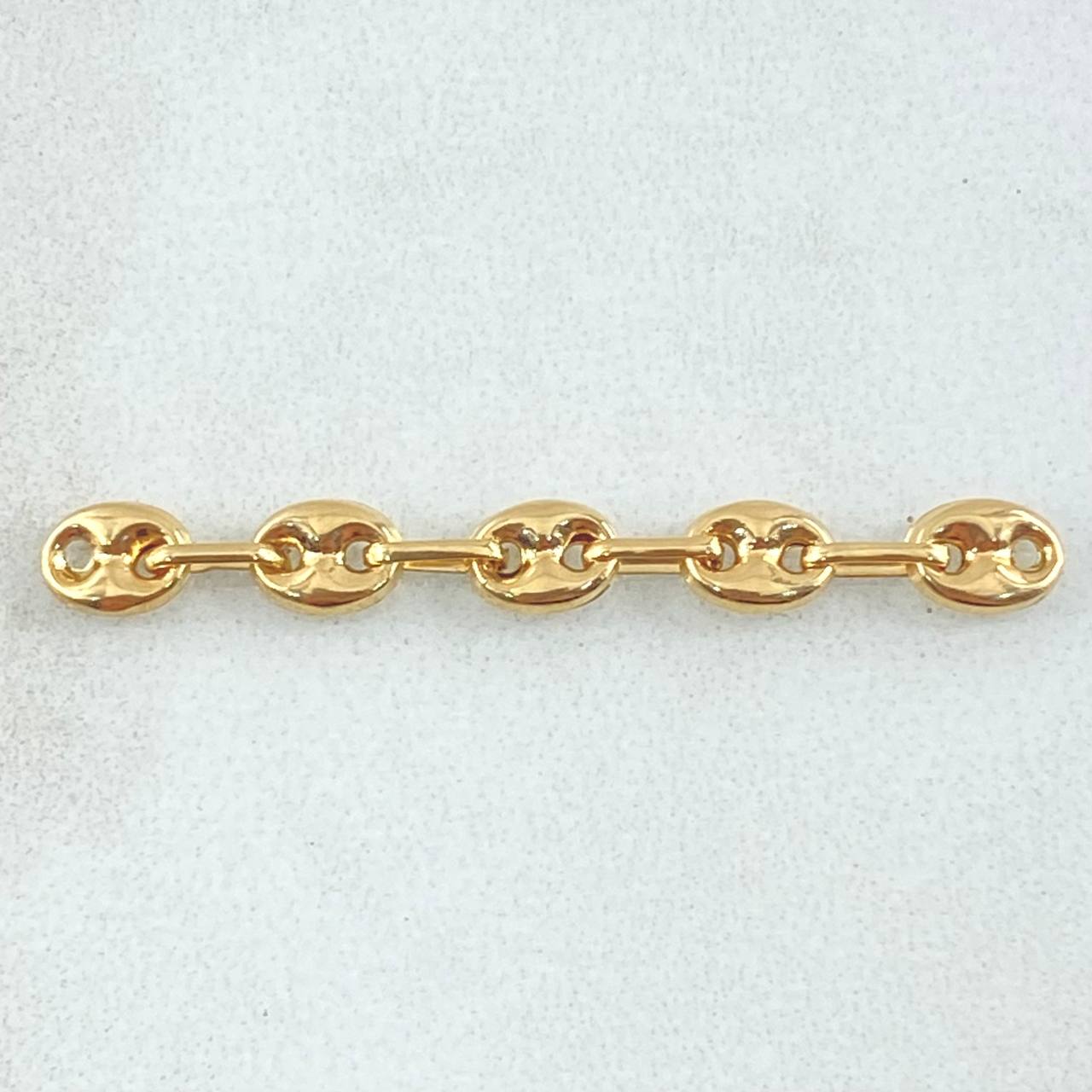 Herraje Retazo GC 5 Eslabones 0.5gr / 1 1/2in / 4mm Oro Amarillo 18K