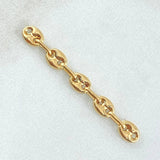 Herraje Retazo GC 5 Eslabones 0.5gr / 1 1/2in / 4mm Oro Amarillo 18K