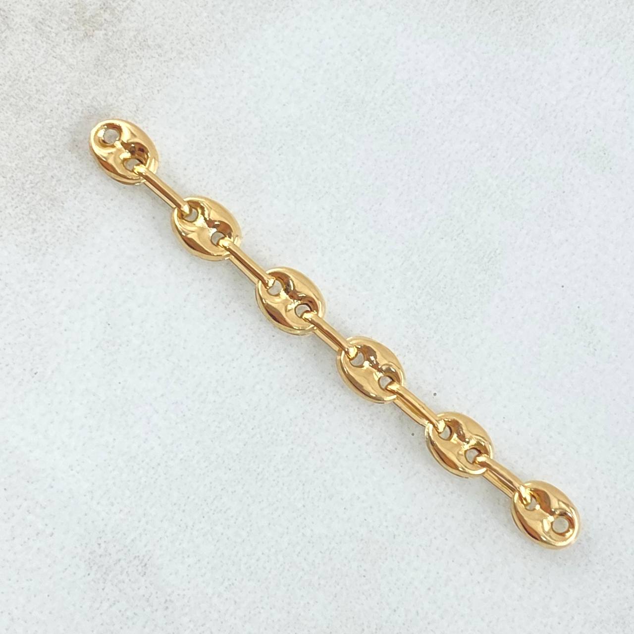 Herraje Retazo GC 6 Eslabones 0.65gr / 1 3/4 in / 4.2mm Oro Amarillo 18K
