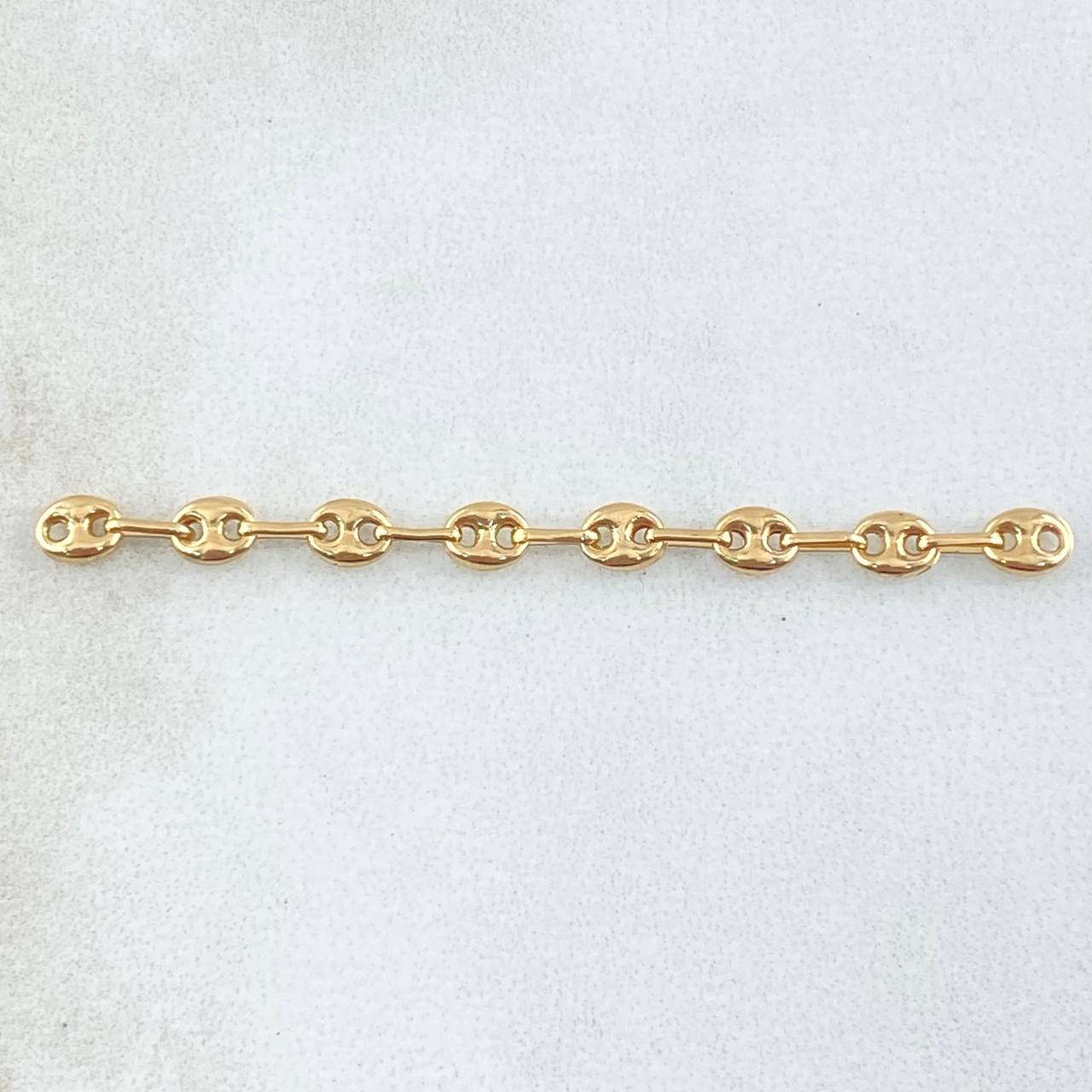 Charm GC Patch 8 Links 0.55gr / 2 in / 3.3mm Yellow Gold 18K