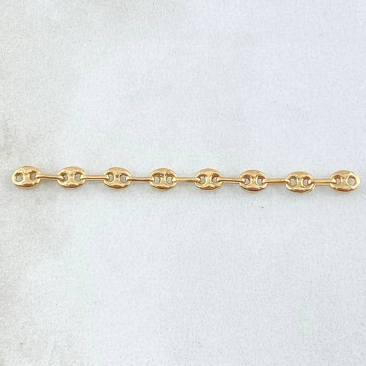Charm GC Patch 8 Links 0.55gr / 2 in / 3.3mm Yellow Gold 18K