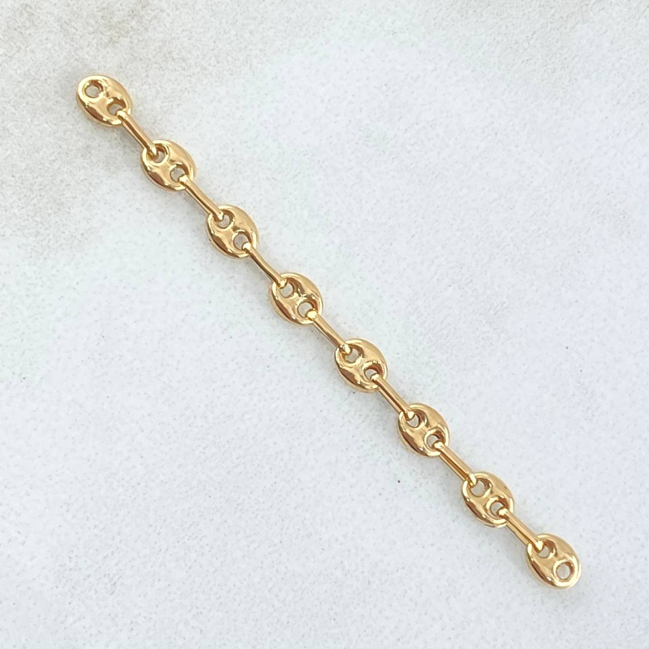 Charm GC Patch 8 Links 0.55gr / 2 in / 3.3mm Yellow Gold 18K