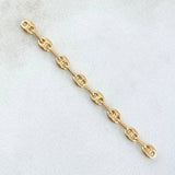 Charm GC Patch 8 Links 0.55gr / 2 in / 3.3mm Yellow Gold 18K
