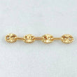 Herraje Retazo GC 4 Eslabones 0.45gr / 1 1/4in / 4mm Oro Amarillo 18K