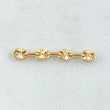 Herraje Retazo GC 4 Eslabones 0.35gr / 1in / 3.4mm Oro Amarillo 18K