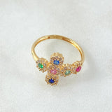 Tupida Cross Ring 2.35gr / Size 6 1/4 / 18K Gold ©
