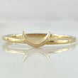 Moon Relief Ring 1.4gr / Size 8 1/4 / 18K Gold ©