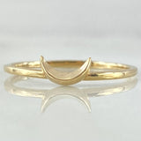 Moon Relief Ring 1.4gr / Size 8 1/4 / 18K Gold ©