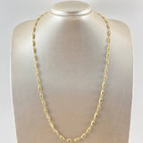 Cadena Rustica Barril Cubico 7.55gr / 60cm / Oro 18K ©