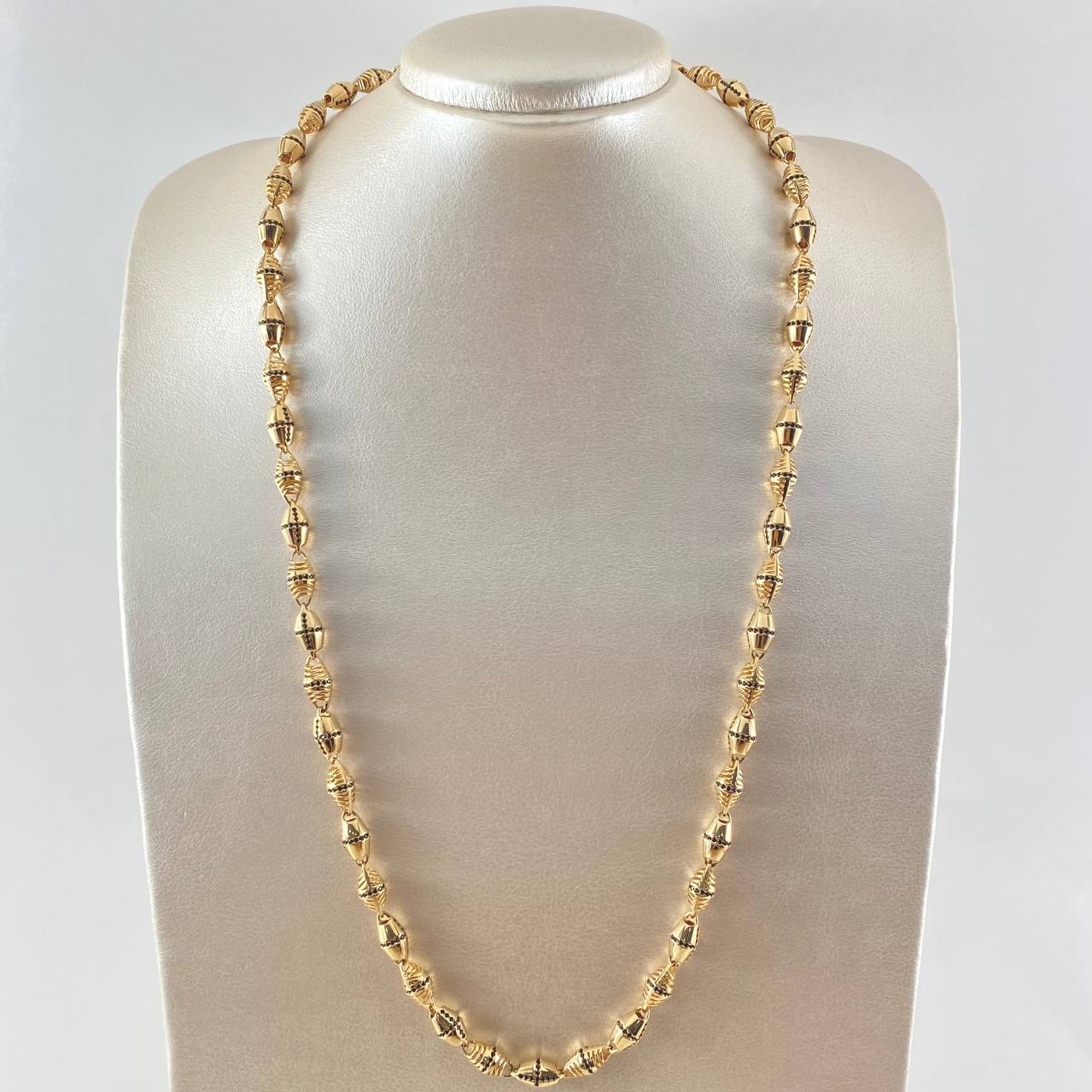 Hollow Granada Chain 58.55gr / 65cm / 18K Gold ©