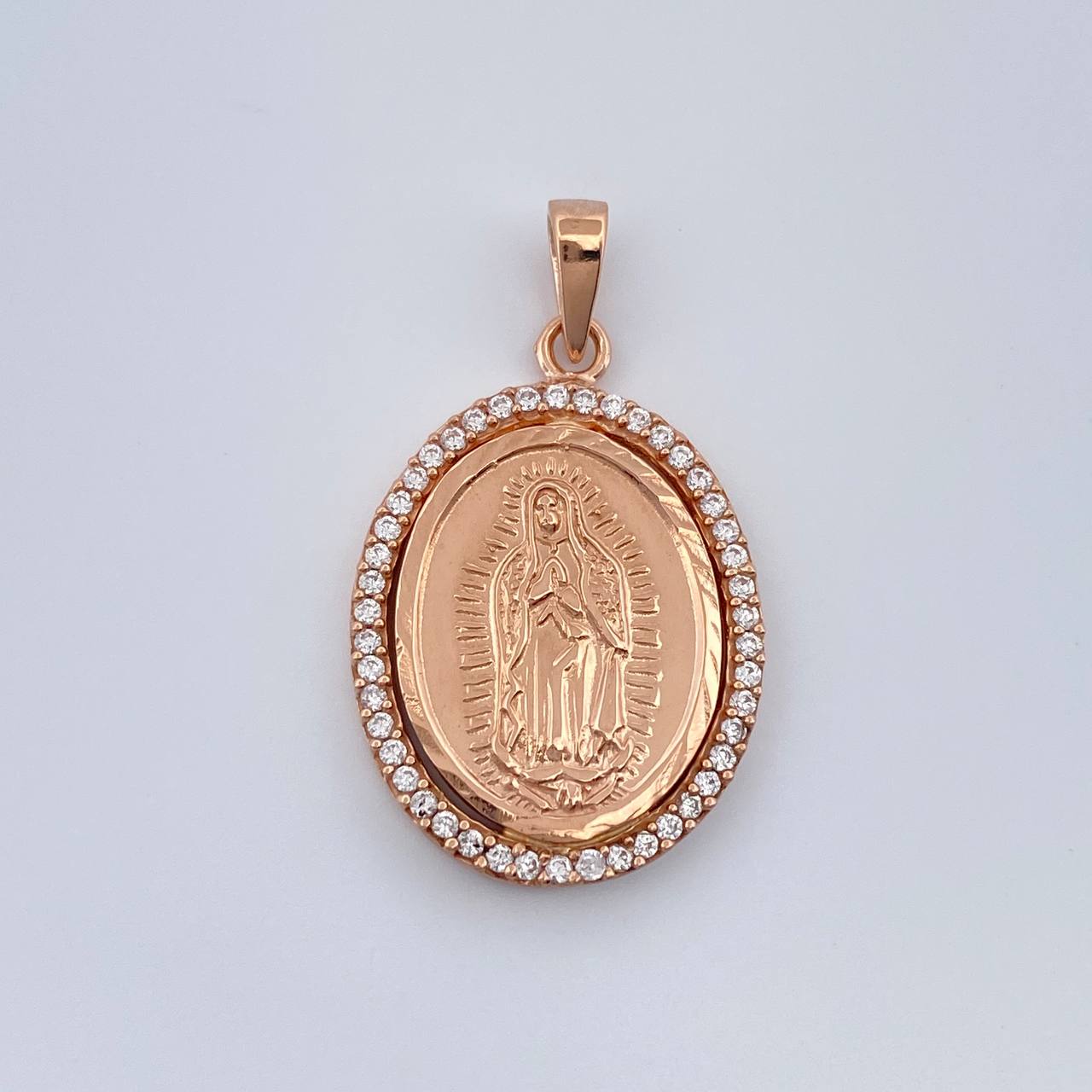 Dije Virgen de Guadalupe 3.2gr / 1 in / Oro Rosa 18K $