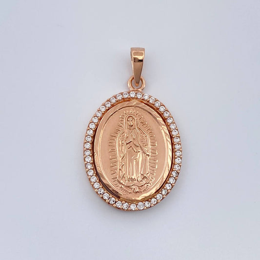 Dije Virgen de Guadalupe 3.2gr / 1 in / Oro Rosa 18K $