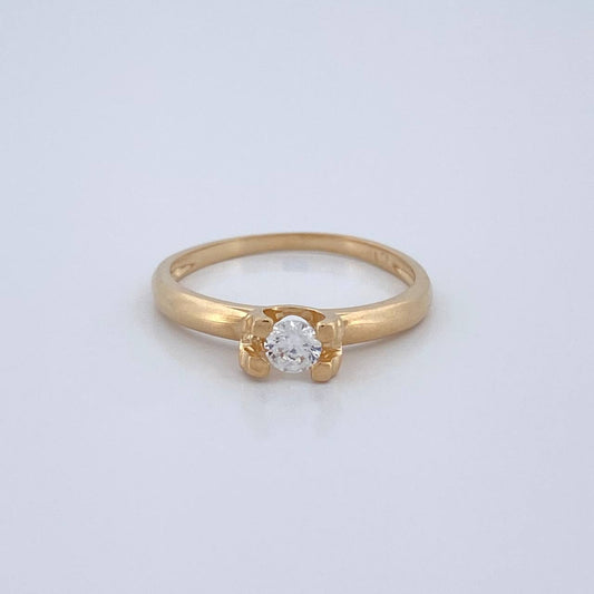 Anillo Solitario 1.75gr / T6 / Oro Amarillo 18K $