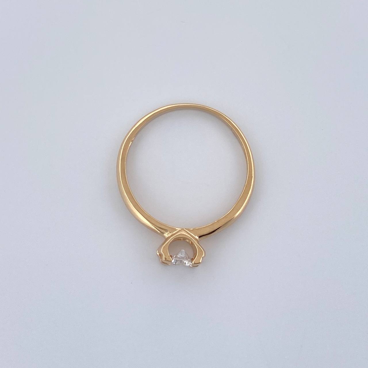 Anillo Solitario 1.75gr / T6 / Oro Amarillo 18K $