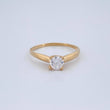 Anillo Solitario 1.5gr / T6 / Oro Amarillo 18K $