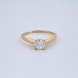 Anillo Solitario 1.5gr / T6 / Oro Amarillo 18K $
