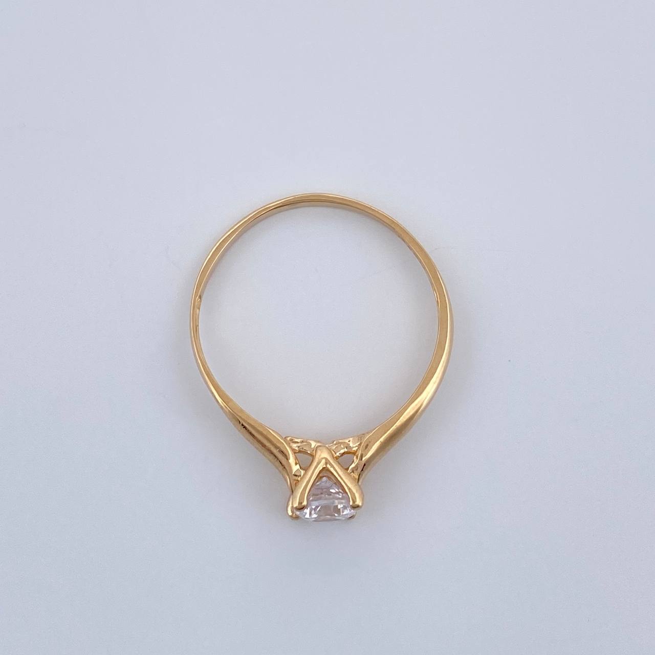 Anillo Solitario 1.5gr / T6 / Oro Amarillo 18K $