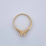 Anillo Solitario 1.5gr / T6 / Oro Amarillo 18K $