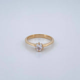 Anillo Solitario 2.5gr / T5 3/4 / Oro Amarillo 18K $
