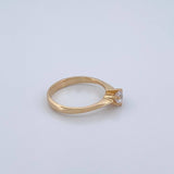 Anillo Solitario 2.5gr / T5 3/4 / Oro Amarillo 18K $