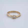 Anillo Solitario 2.25gr / T6 1/4 / Oro Amarillo 18K $