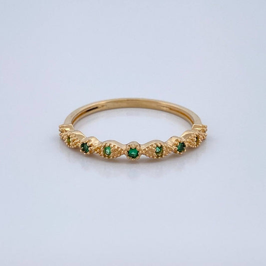 Anillo Churumbela Ojos 1.35gr / T5 1/2 / Oro Amarillo 18K $