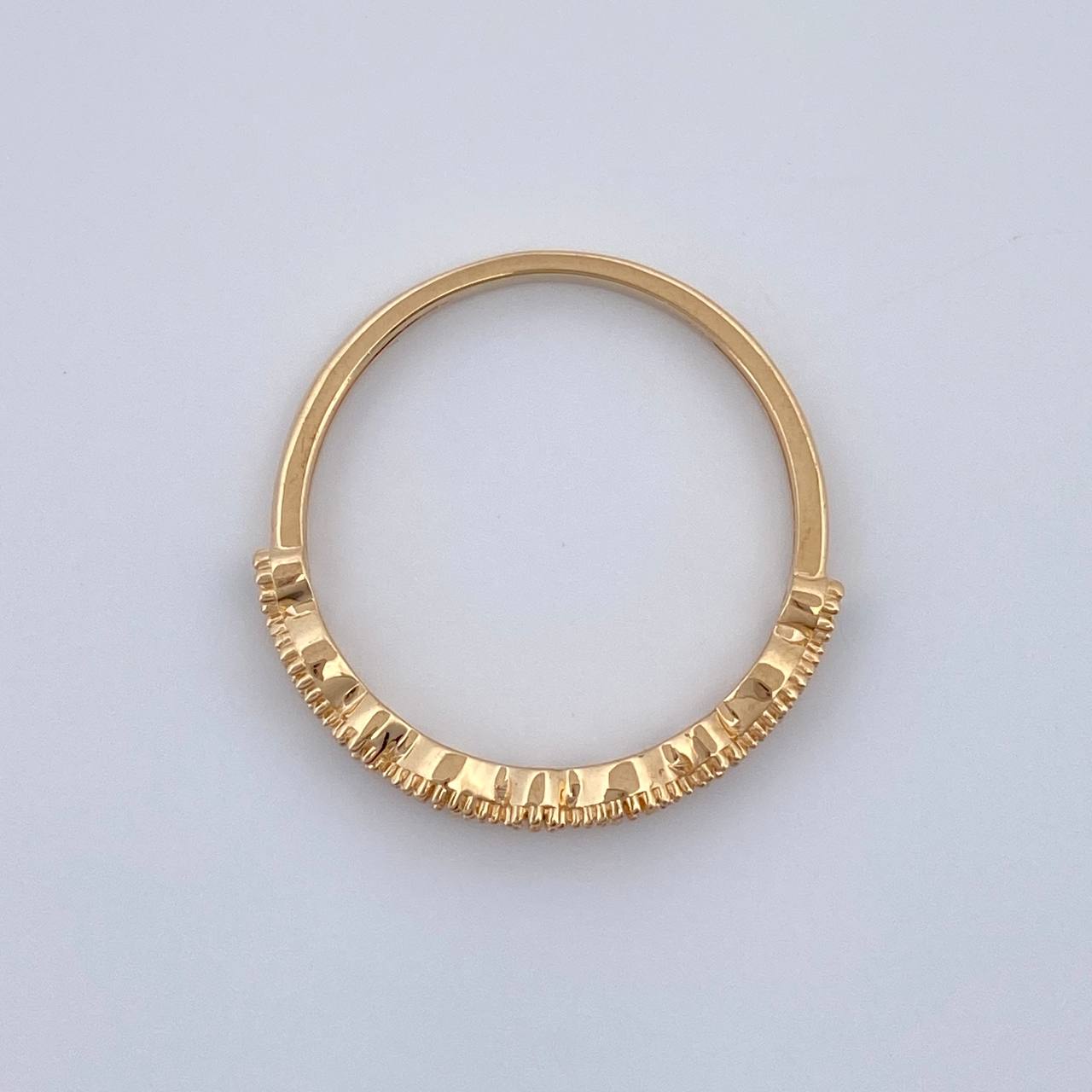 Anillo Churumbela Ojos 1.35gr / T5 1/2 / Oro Amarillo 18K $