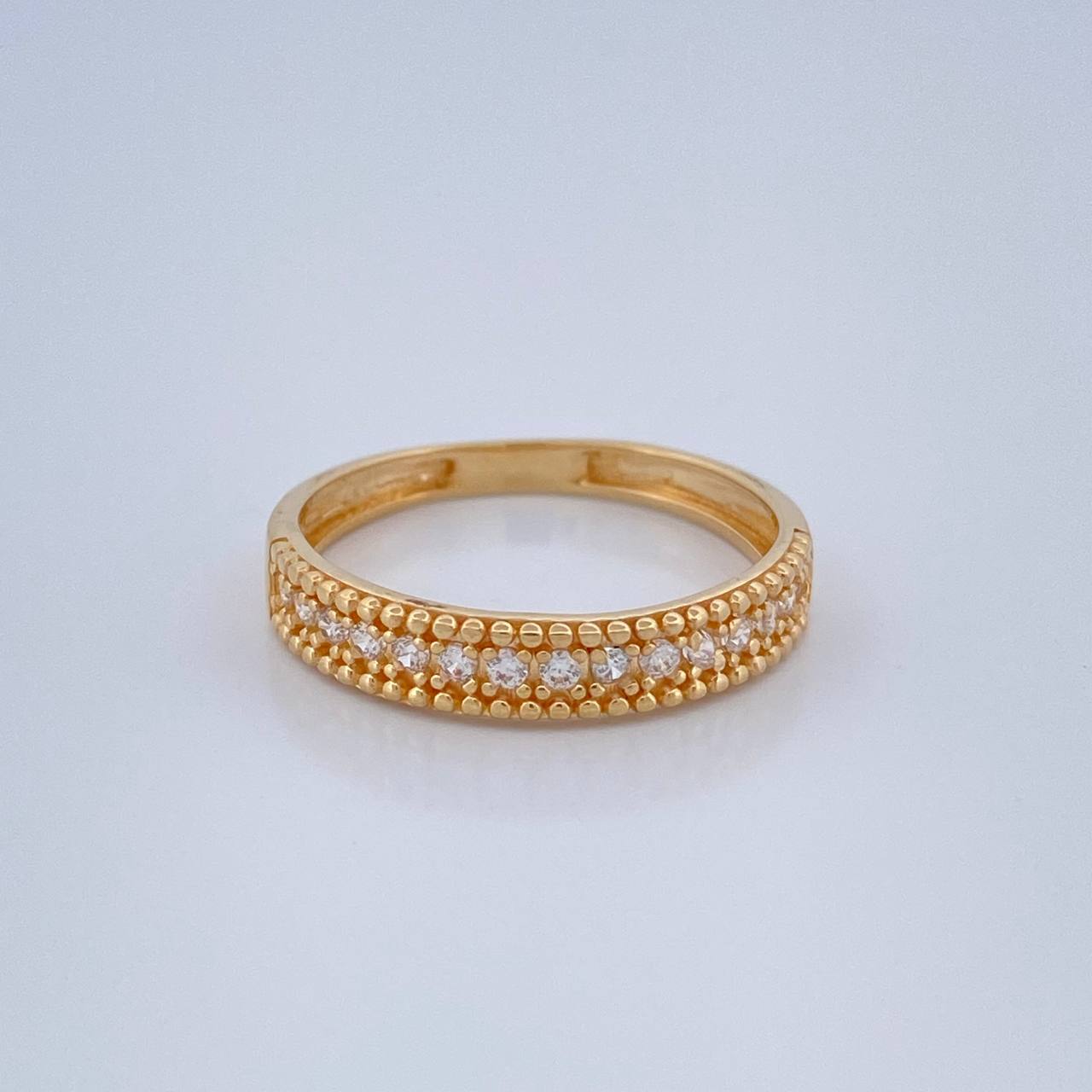 Anillo Churumbela Tupida 2.4gr / T8 1/4 / Oro Amarillo 18K $