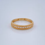 Anillo Churumbela Tupida 2.4gr / T8 1/4 / Oro Amarillo 18K $