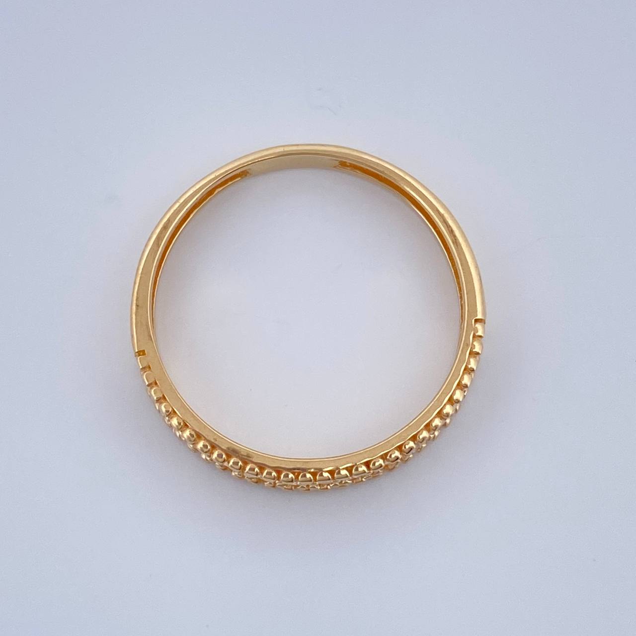 Anillo Churumbela Tupida 2.4gr / T8 1/4 / Oro Amarillo 18K $