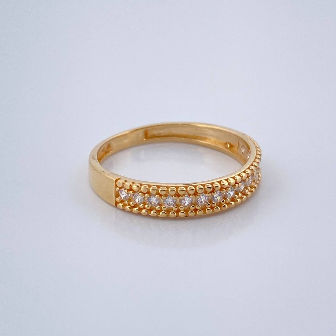 Anillo Churumbela Tupida 2.4gr / T8 1/4 / Oro Amarillo 18K $