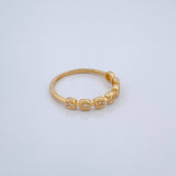 Anillo Solitario Churumbela 1.75gr / T7 / Oro Amarillo 18K $