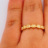 Anillo Solitario Churumbela 1.75gr / T7 / Oro Amarillo 18K $
