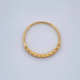 Anillo Churumbela Flores 1.55gr / T7 3/4 / Oro Amarillo 18K $