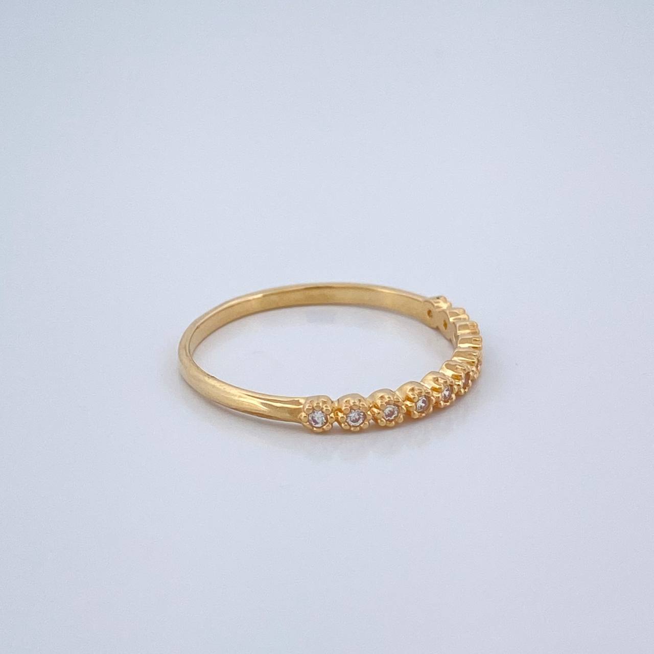 Anillo Churumbela Flores 1.55gr / T7 3/4 / Oro Amarillo 18K $