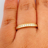 Anillo Argolla Churumbela 2.4gr / T7 / Oro Amarillo 18K $