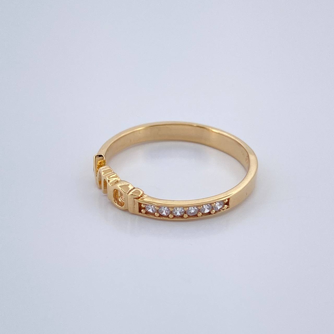 Anillo Amor 2.25gr / T7 1/2 / Oro Amarillo 18K $