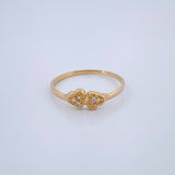 Anillo Corazones 1.15gr / T6 / Oro Amarillo 18K $
